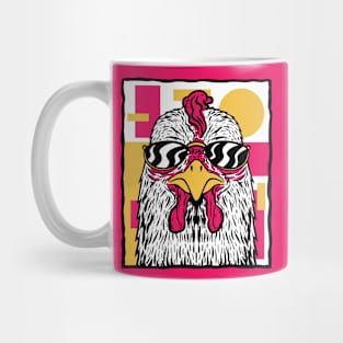 Funky Chicken Illustration Mug